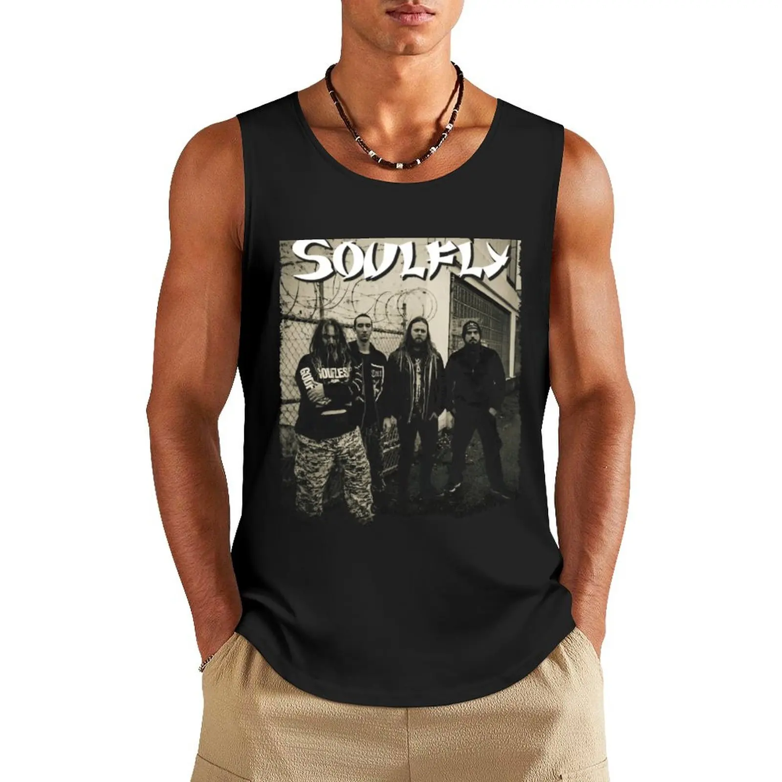 Фото Майка Soulfly Haut Lentourait для бодибилдинга, самые продаваемые товары, футболки №1
