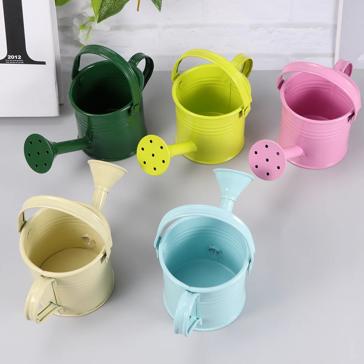 

Watering Can Kids Flower Metal Pot Mini Water Garden Iron Bucket Kettle Children Indoor Tin Cans Vase Spout Outdoor Bulk