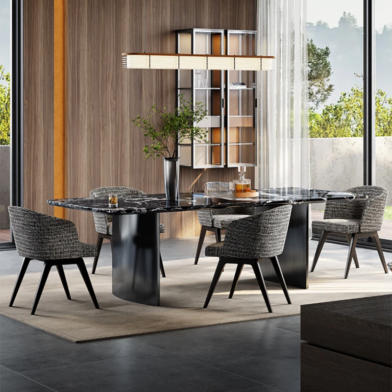 Прямоугольный обеденный стол Современные комнаты Обеденные столы Дизайнерский