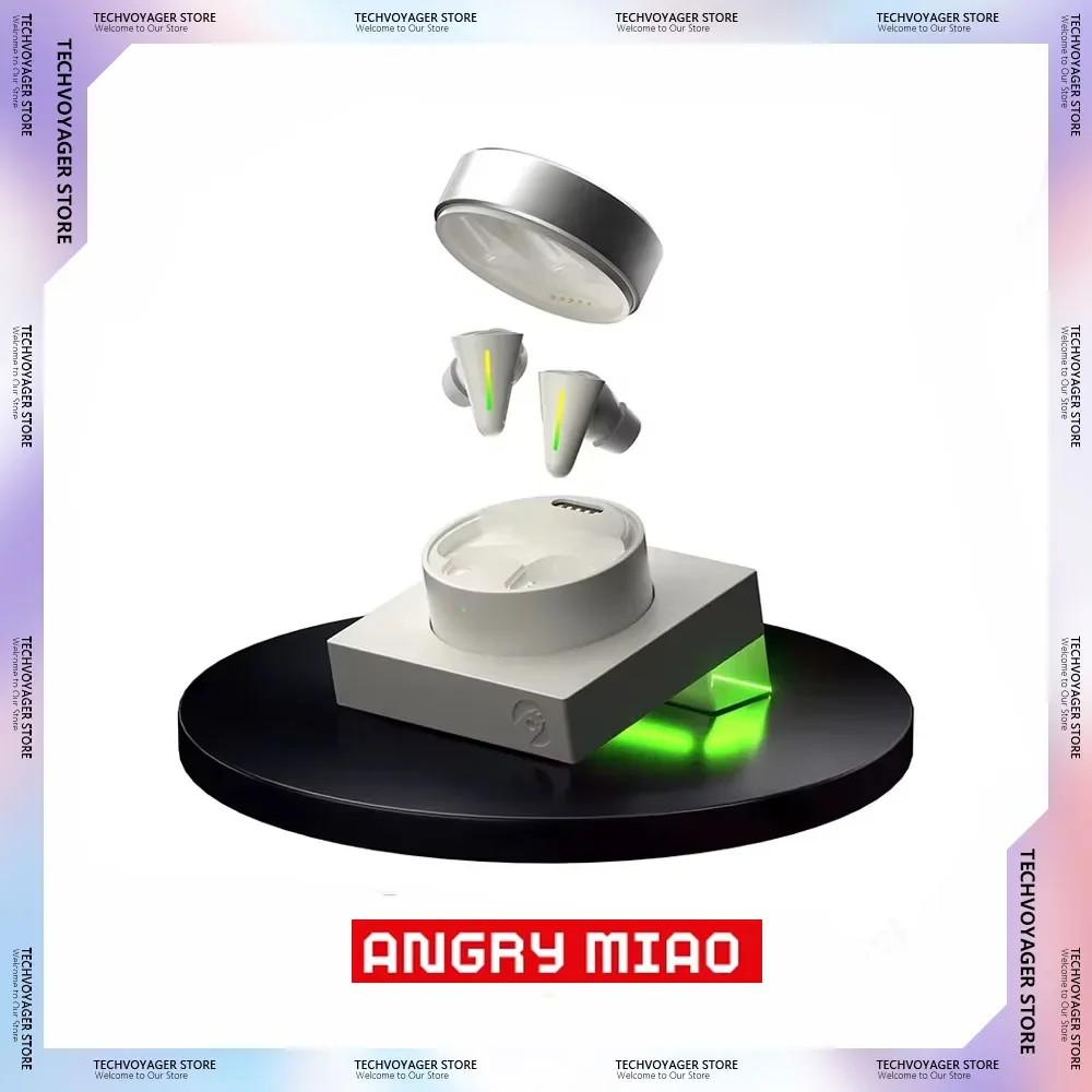 Игровые наушники Angry Miao Cyberblade беспроводные Bluetooth 5.2 двойной микрофон гибридные ANC