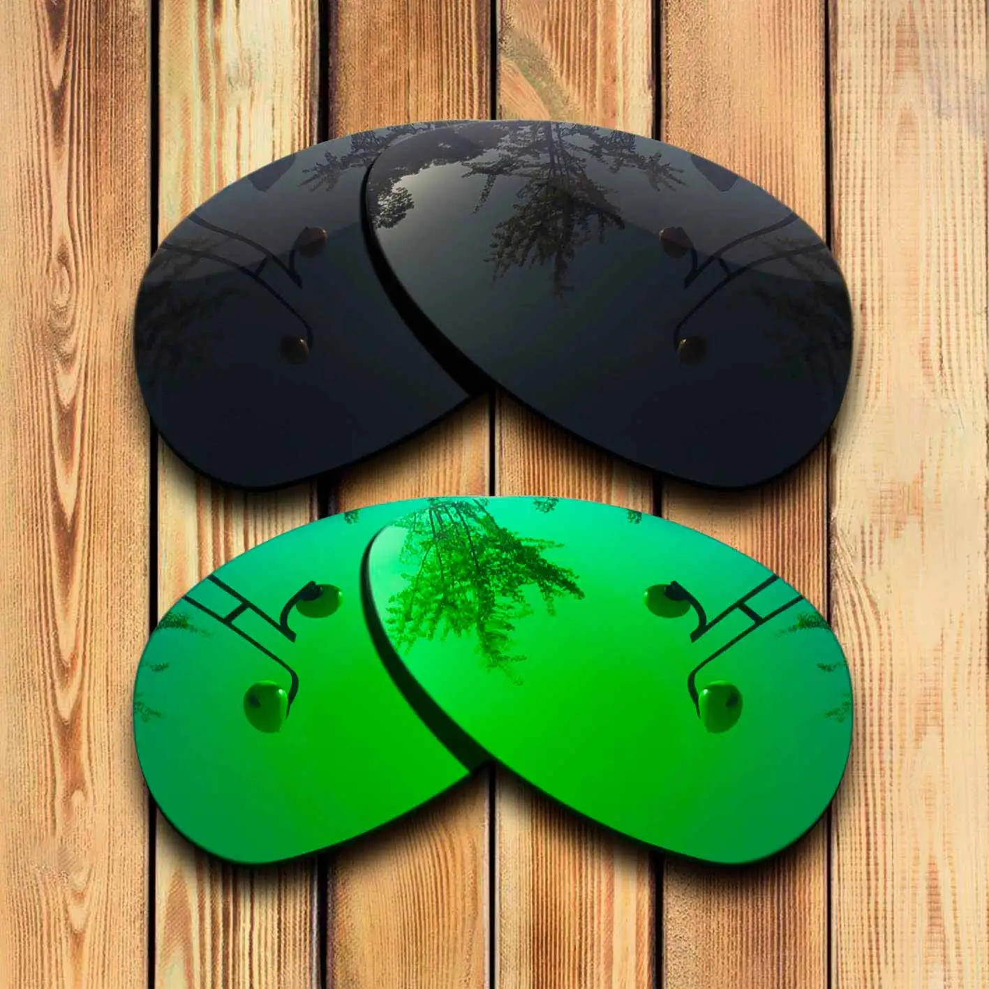 100% точно вырезанные поляризационные сменные линзы для солнцезащитных очков со