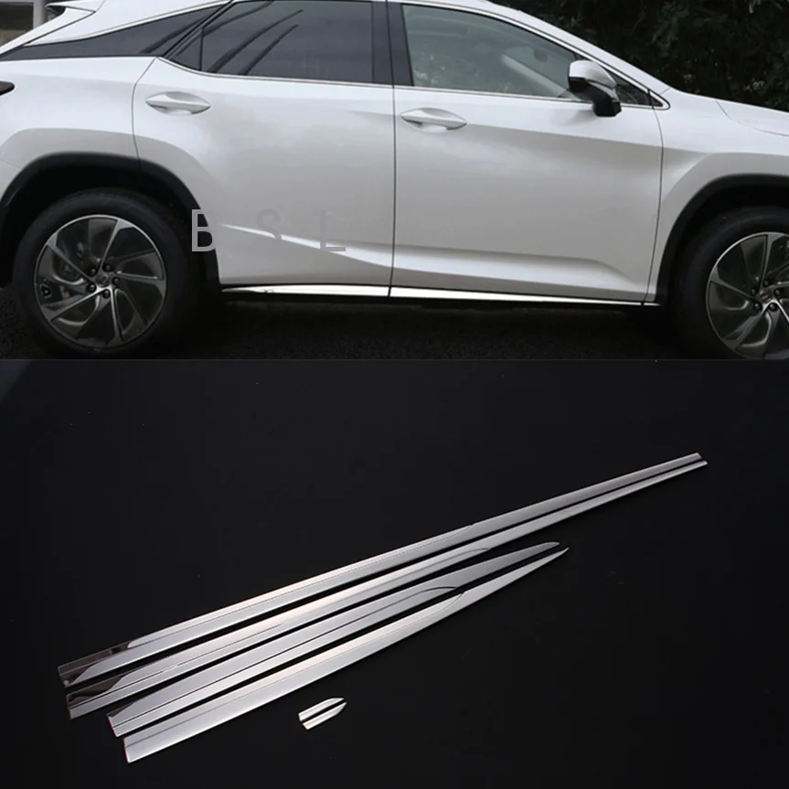 

Side Door Body Molding Cover Trim Parts Fit For Lexus RX200t RX350 RX450h Chrome Accessories 2016 2017 2018 2019 2020