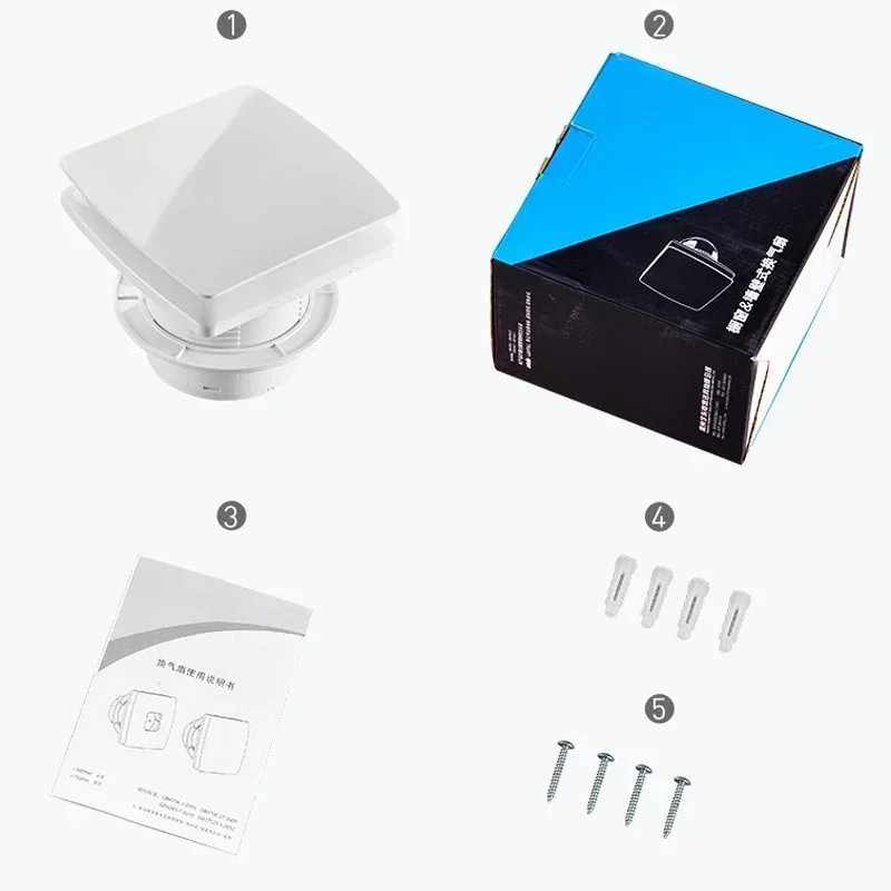 Высокоскоростной вытяжной вентилятор 4/6 дюймов компактный для ванной комнаты