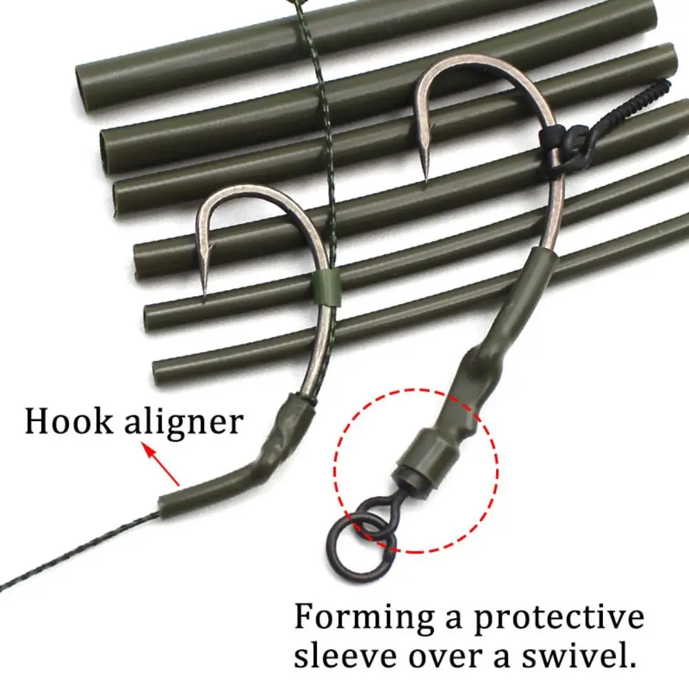 50 шт. 1 6 мм/2 мм/3 мм матовая резиновая термоусадочная трубка для рыбалки