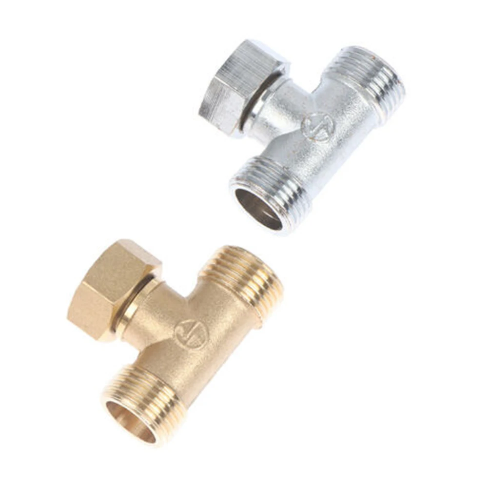 

1 Pcs Toilet Brass Water Separator Diverter Valve G1/2in T-Valve Tee T Adapter Bidet Sprayer Shower Fitty For Bath Hardware