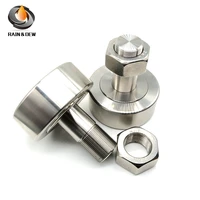 1Pcs CF30-2 KR90  Stud Type Cam Follower Bearing with bolt  roller SUS304 Stainless track runner bearing M30X90X100 mm