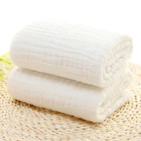 6 Layers Gauze bath towel Baby Receiving Blanket Pure cotton bubble muslin Infant Kids Swaddle Sleeping Baby Blanket Bedding