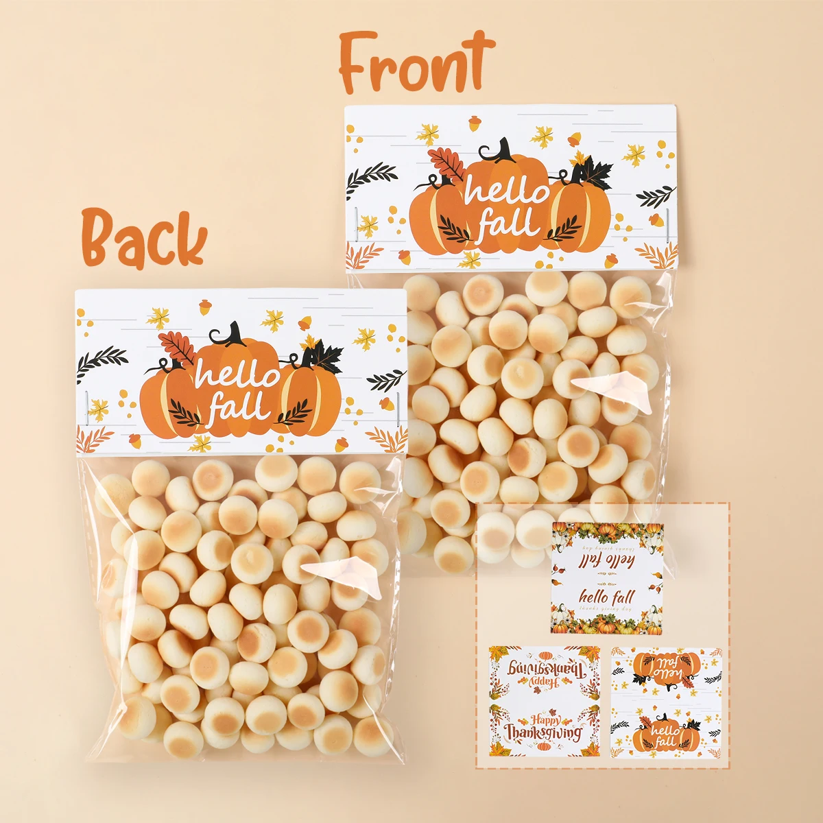 12 шт. пластиковые пакеты для конфет на Хэллоуин