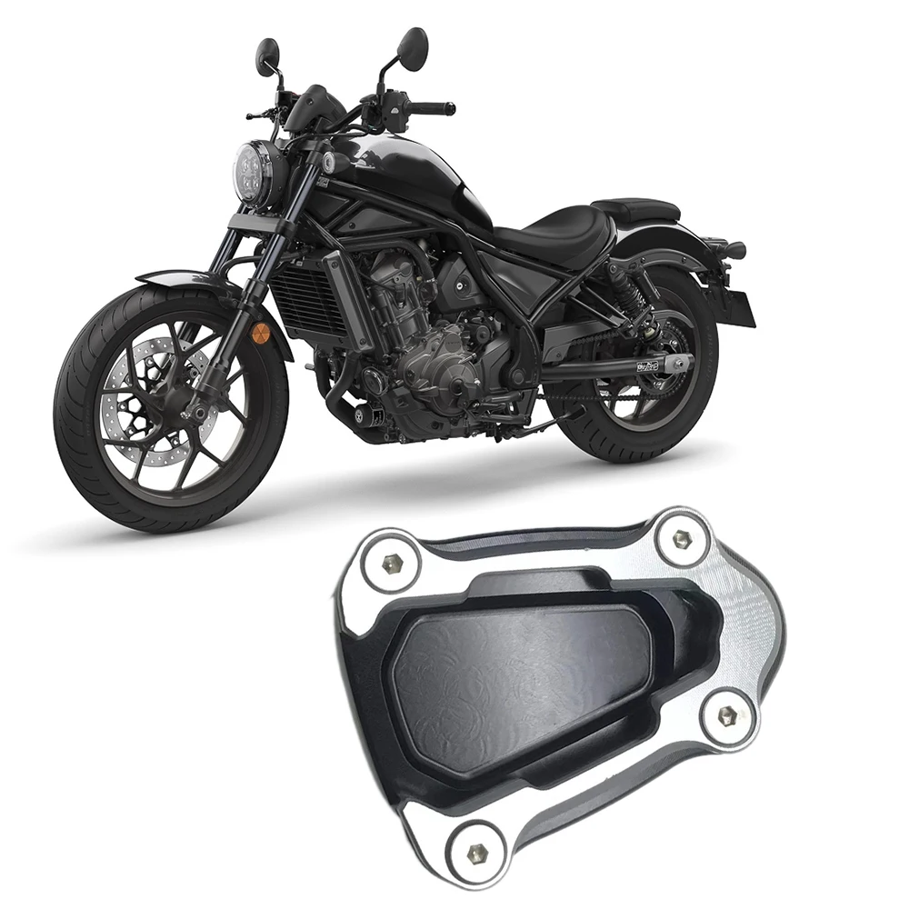 

Подставка для мотоцикла CNC с подножкой, боковая подставка, удлинитель, поддерживающая пластина для HONDA REBEL CMX 1100 2021 2022 Titanium