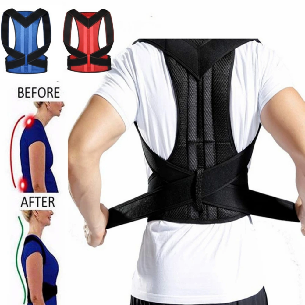 

Adjustable Back Posture Corrector Belt Clavicle Spine Support Brace Clavicle Support Stop Slouching And Hunching Back Trainer