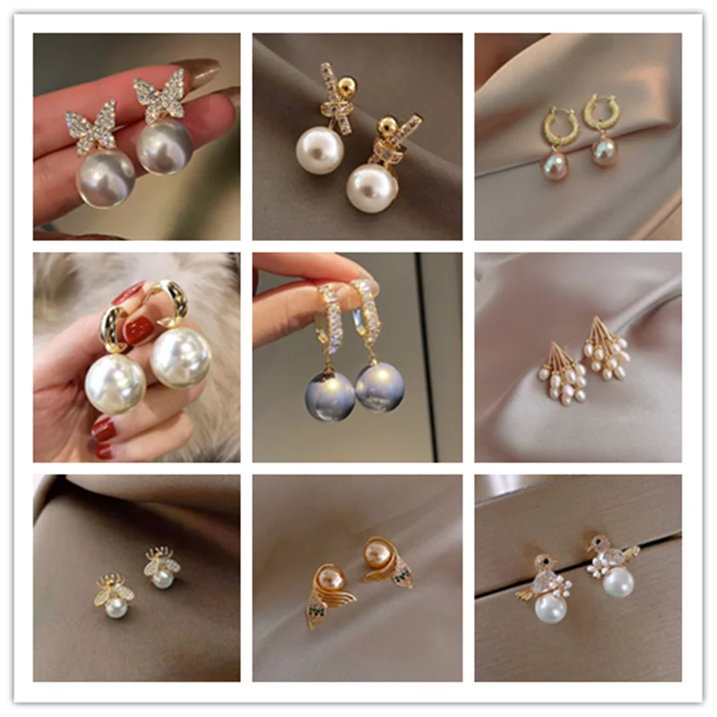

Women Gorgeous Crystal Cubic Zircon Earrings Stud Dangle CZ Drop Wedding Jewelry
