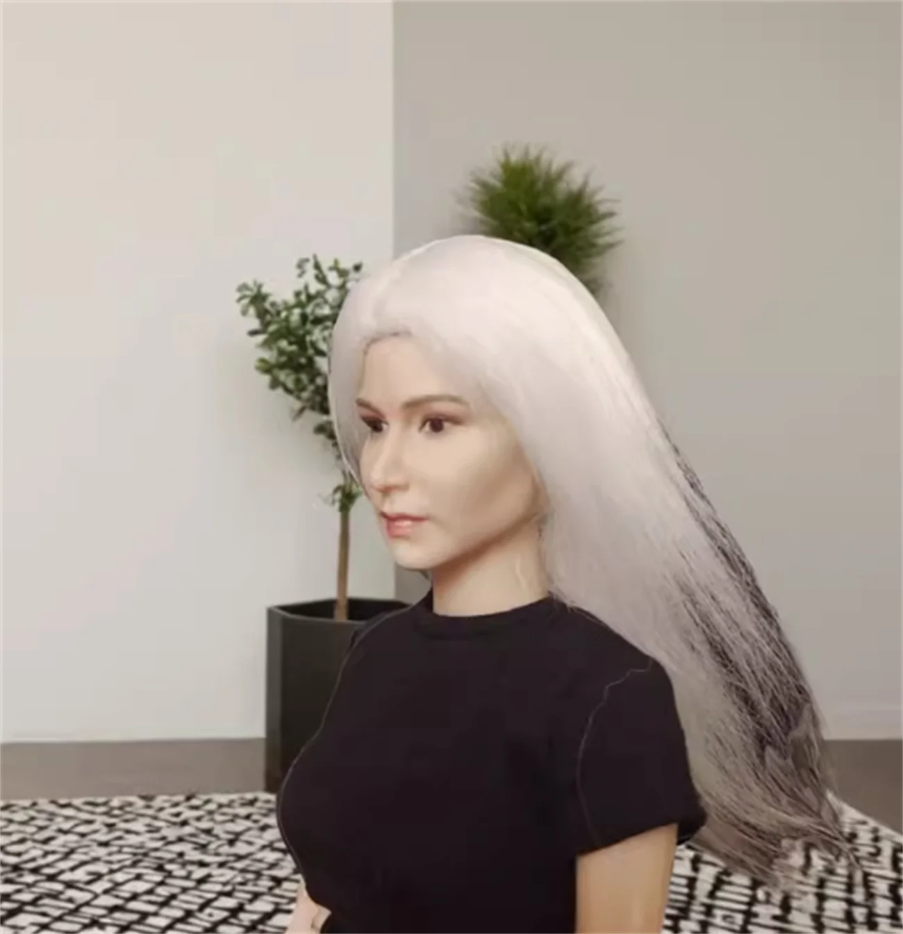 Скульптура в масштабе 1/6 женские белые волосы Женская соль индивидуальная для