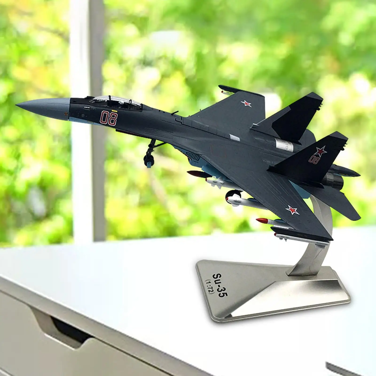 SU-35 Модель истребителя Дисплей Истребителя Реактивные Игрушки Самолета Декор