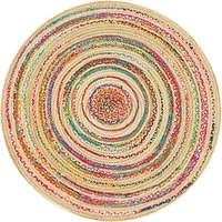 free shipping retro ethnic style round rugs for living room anti slip decor rugs colorful bathroom kitchen bedroom carpet