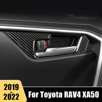 for toyota rav4 2019 2020 2021 2022 rav 4 xa50 xa 50 abs car inner door handle bowl frame stickers cover decoration accessories