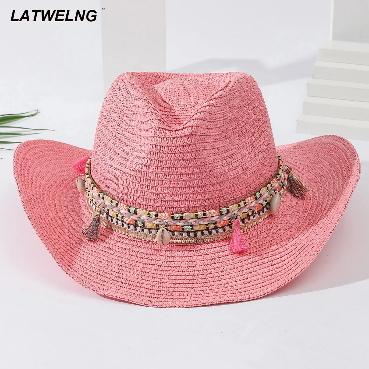 

Шляпа от солнца с рисунком для женщин, модная желтая соломенная шляпа, белые Панамы, черная Складная пляжная шляпа, оптовая продажа, 2022