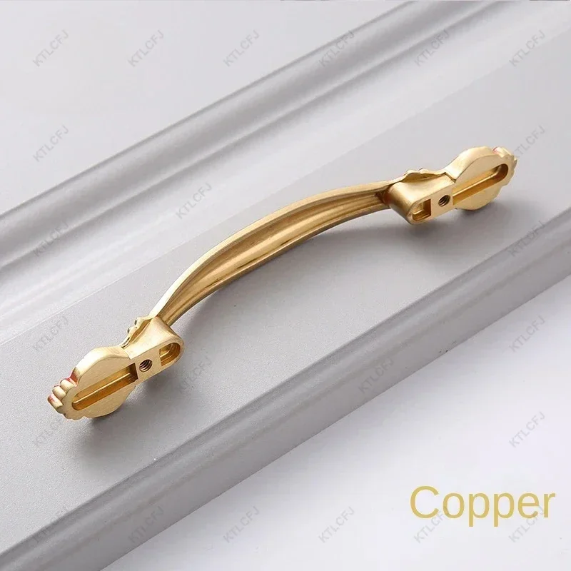 Европейский стиль Чистый медный выдвижной шкаф планшетофон и простой ящик шкафа