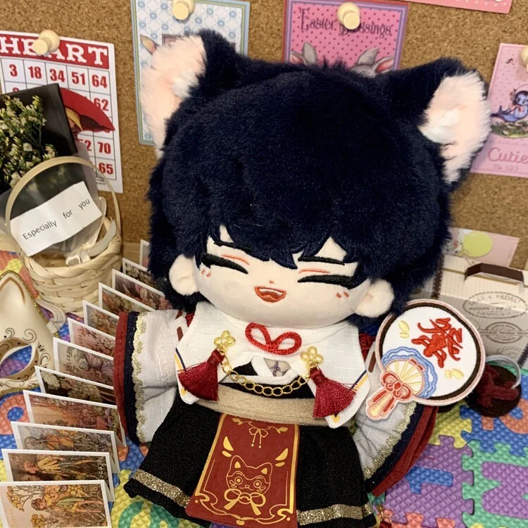 

Kawaii Kpop Idol Beast Animal Ears Mimi Eye Plush Cotton 20cm Doll Body No Attributes DIY Plushie Toys Cosplay Kid Gift