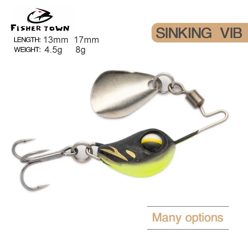 

8g Crankbait Trout Fishing Lures Wobbler Spinner Crank Artificial Bait Shallow Area Bass Topwater Popper Surface Lure