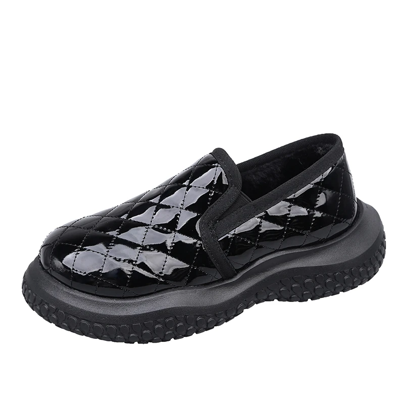 Winter Shoes Women Slip-on All-Match Low Heels Round Toe Female Footwear Slip On 2022 New Dress Fashion shoes for women