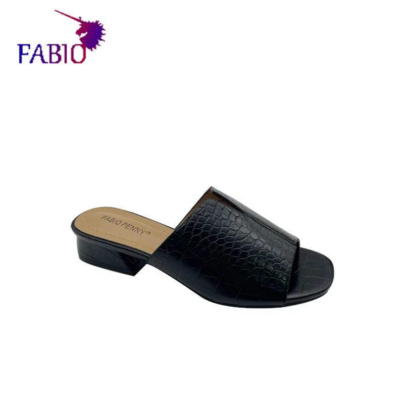 Африканская мама новинка изысканные полосатые тапочки на среднем каблуке