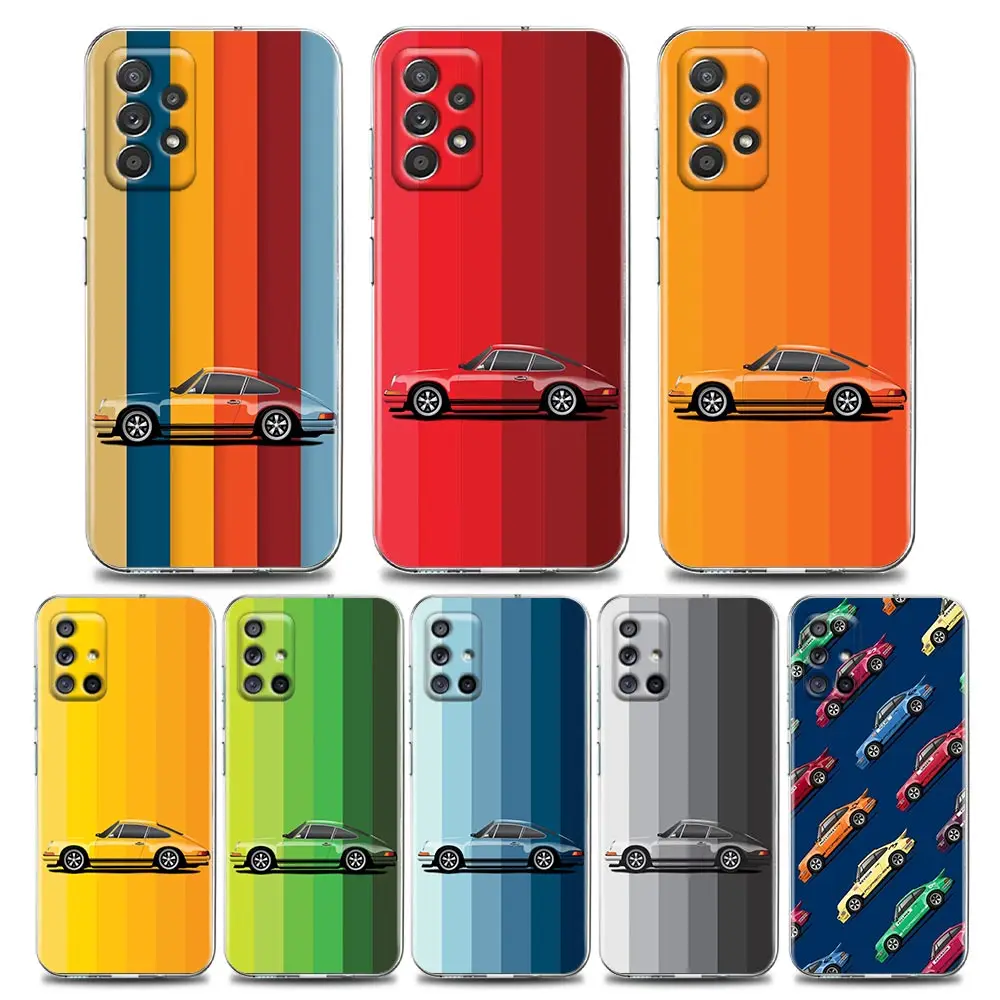 

Color is a Power Which Sport Car-P-J Clear Phone Case for Samsung A01 A02 A11 A12 A21 A31 A41 A32 A51 A71 A42 A52 A72 Silicone