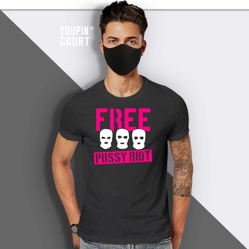 

Mens Free Pussy Riot t shirt Designing cotton round Neck Costume Famous Authentic Spring Trend shirt