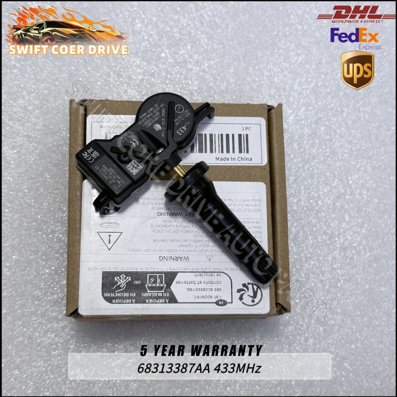 Фото 68313387AA 433 МГц датчики TPMS для Chrysler Pacifica 2013-2022 Jeep Compass Renegade 68313387AB 68252493AB 68105280AF 53305555 №1