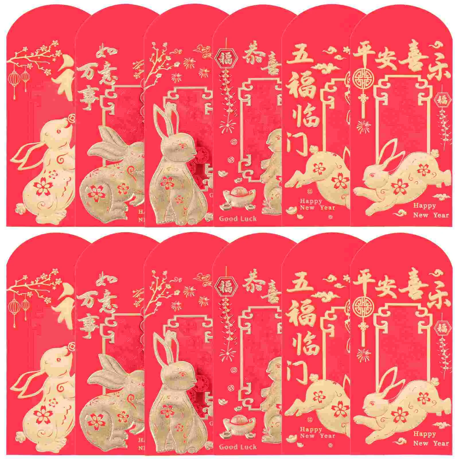 

Red Money Year Envelope Envelopes Packet Rabbit Packets Chinese Festival Spring New Luckythepocket Luck Bunny Paper Zodiac Hong