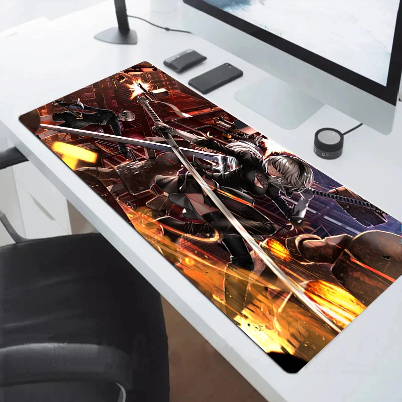 

Nier Xxl Mousepad Gamer Accessories Desk Protector Mause Pad Mouse Mats Computer Desks Keyboard Gaming Pc Mat Extended Pads Mice