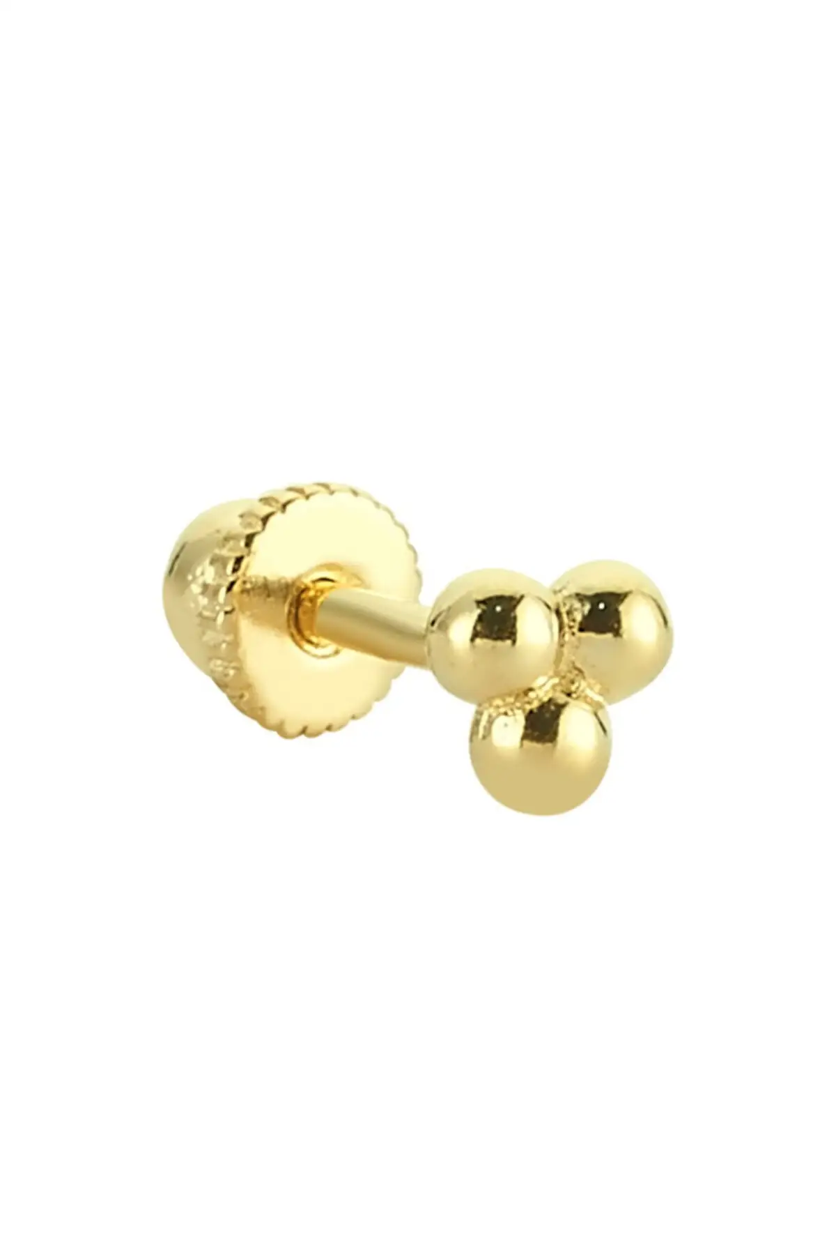 

Three Ball Gold Helix/cartilage Piercing