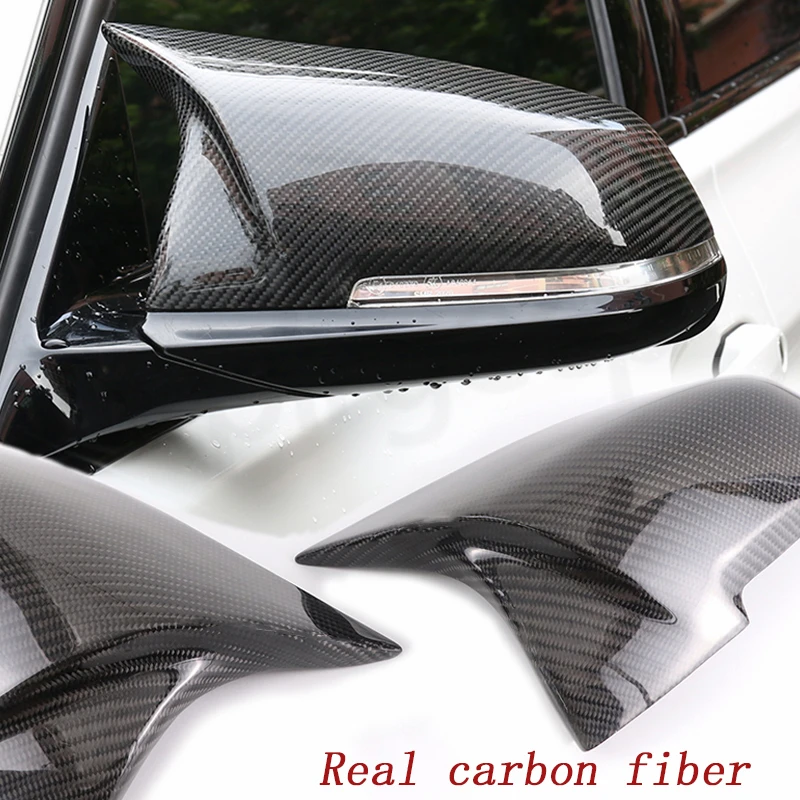 For BMW 1 2 3 4 Series F20 F30 F31 F32 F36 2012 - UP 320i 328i 330d 335i M3 M4 Look Replacement style Carbon Fiber Mirror Cover