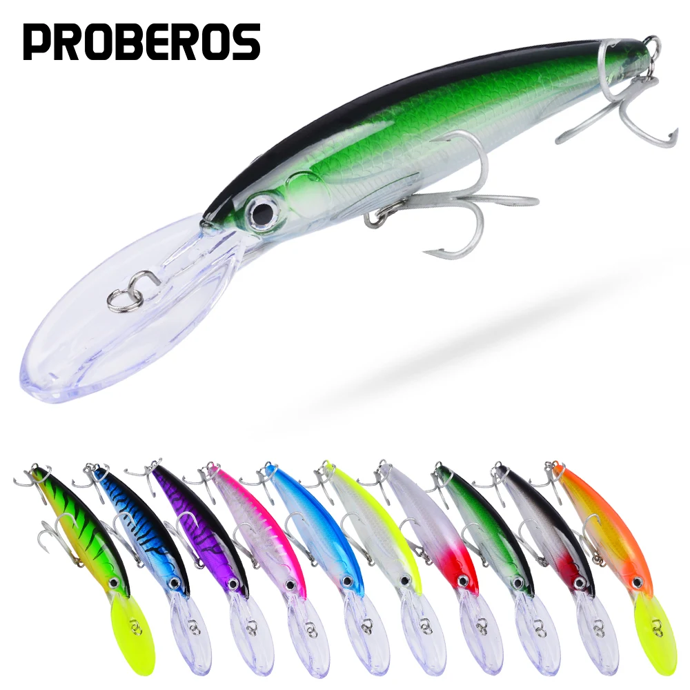 Фото 1PC 32g 50g 75g Big Floating Minnow Fishing Lure Bait Long Casting Saltwater Sea Bass Lures Hard Bait Minnow Fishing Tackle №2