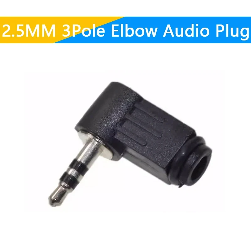 5 шт. 2,5 мм/3,5 мм аудио разъем моно стерео гарнитура разъем для наушников микрофон черный аудио разъем адаптера разъем