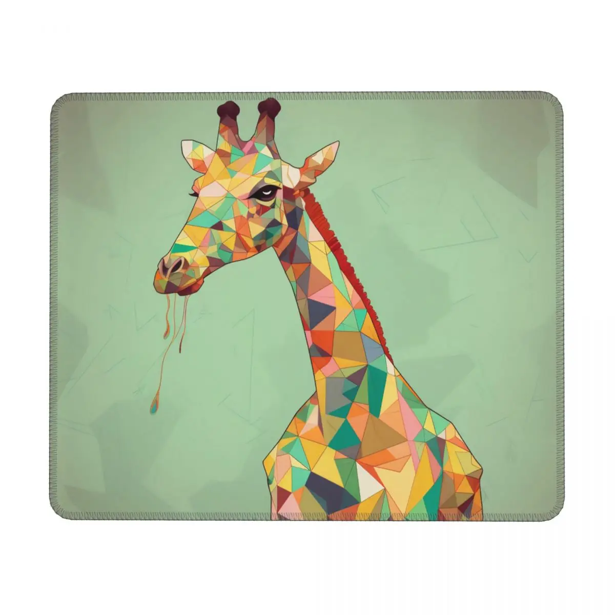 

Горизонтальный Вертикальный мультяшный коврик для мыши с цветным изображением жирафа, резиновый коврик для мыши, винтажные Нескользящие Симпатичные Коврики для мыши