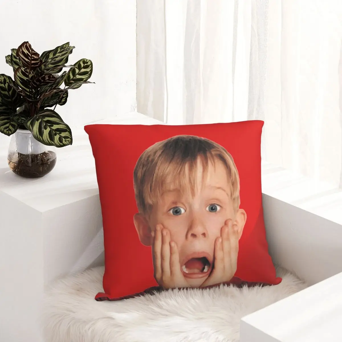 Kevin McCallister подушка с лицом фотография Счастливого Рождества искусственное