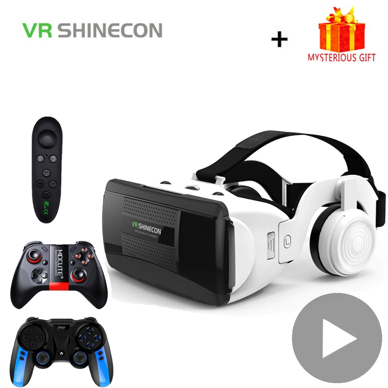 Шлем виртуальной реальности Shinecon 3d-очки для смартфонов iPhone Android бинокль |