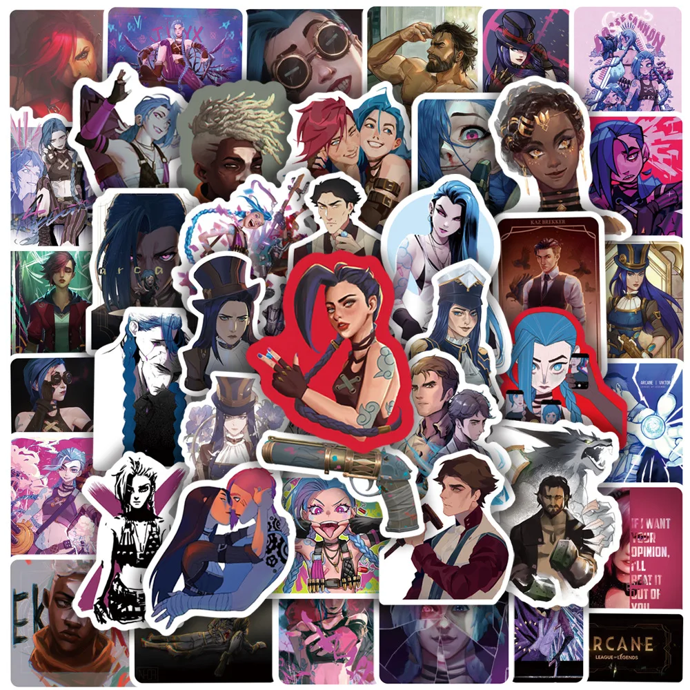 

50 шт., наклейки на шлем «Лига Легенд»