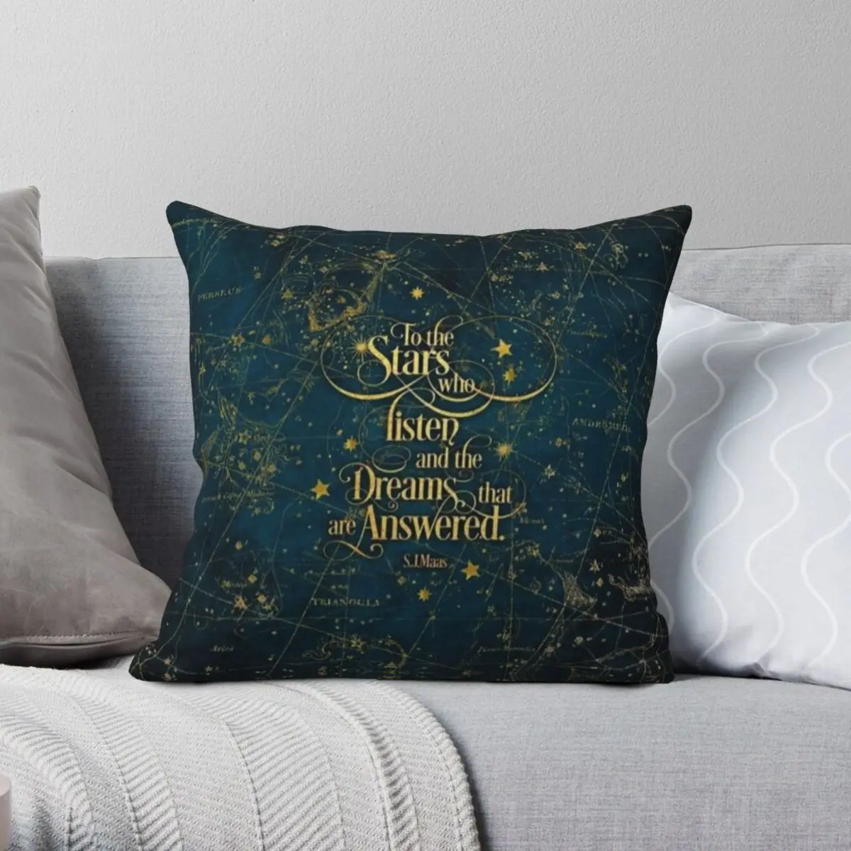 

Sarah J Maas A Court Of Thorn Roses Pillowcase Polyester Linen Velvet Printed Zip Decor Throw Pillow Case Car Cushion Cover