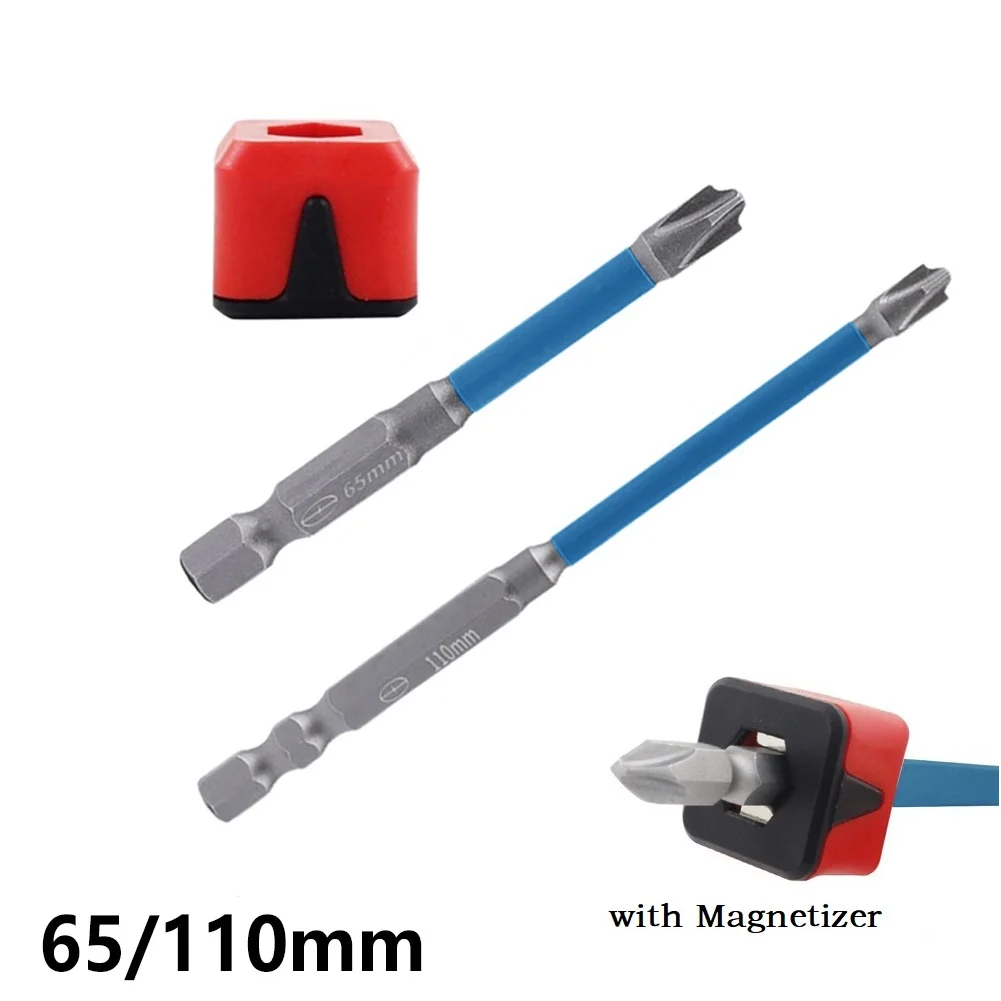 

65mm 110mm FPH2 Magnetic Special Cross Screwdriver Bit Batch Head Electrician Nutdrivers With Magnetizer For Socket Switch