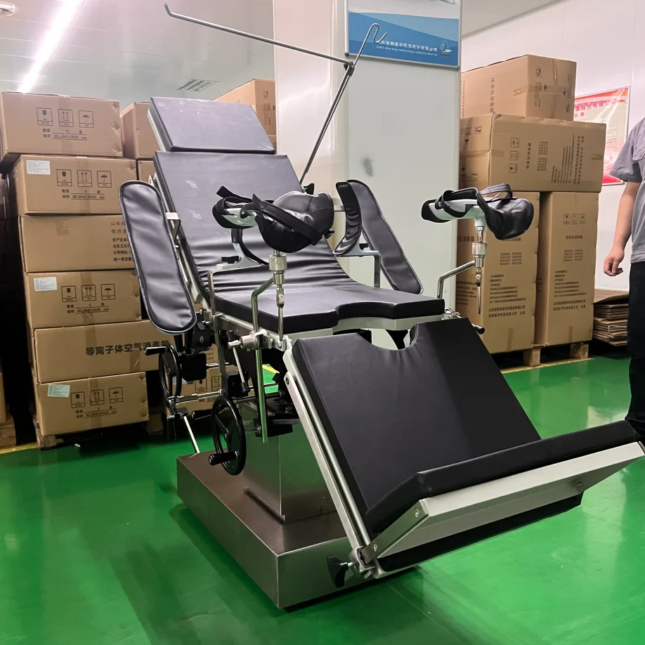 Фото Ручная операционная кровать Yuda SST-1 с боковым управлением для гинекологических операций, медицинское оборудование для больниц, сертифицировано CE №4