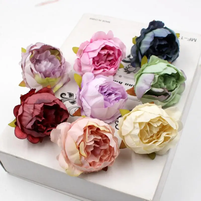 

5/1Pcs Wedding Decorative Flowers Wall Christmas Decorations For Home Fake Roses Flower Diy Gifts Box Artificial Flowers