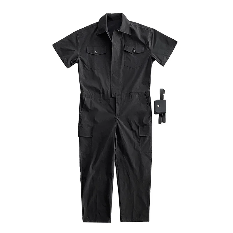 Комбинезон SYUHGFA мужской однотонный свободные брюки-карго винтажная модная