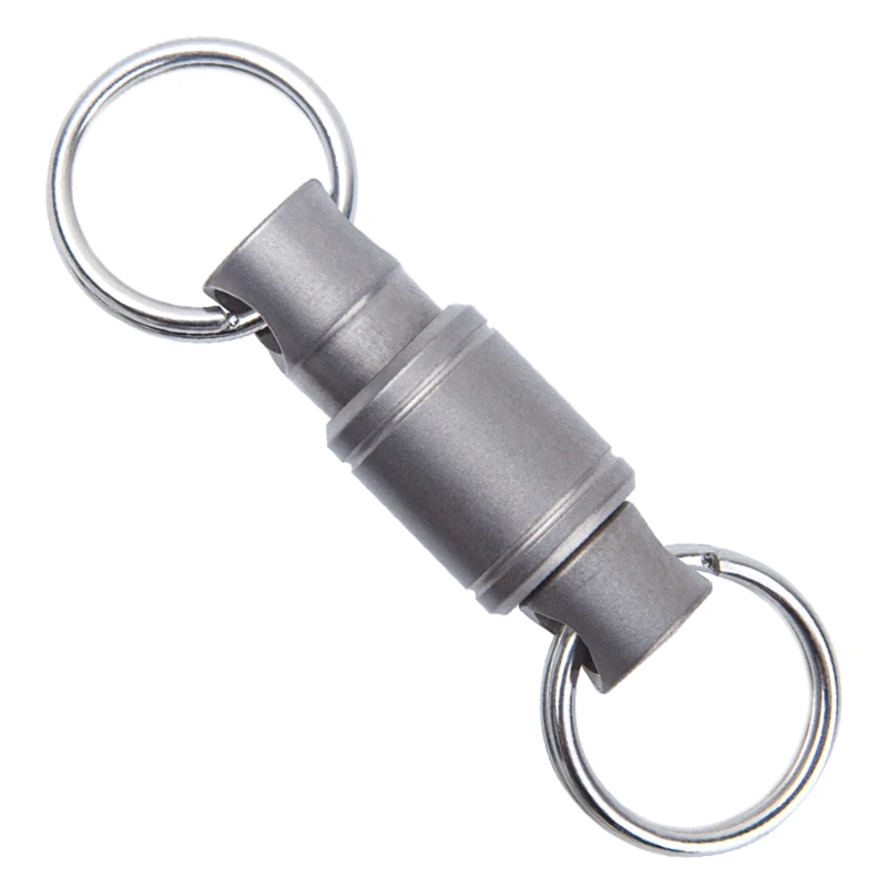 

Keyring with Dual Quick Release Keyring Titanium Alloy Keychain for Hanging keys