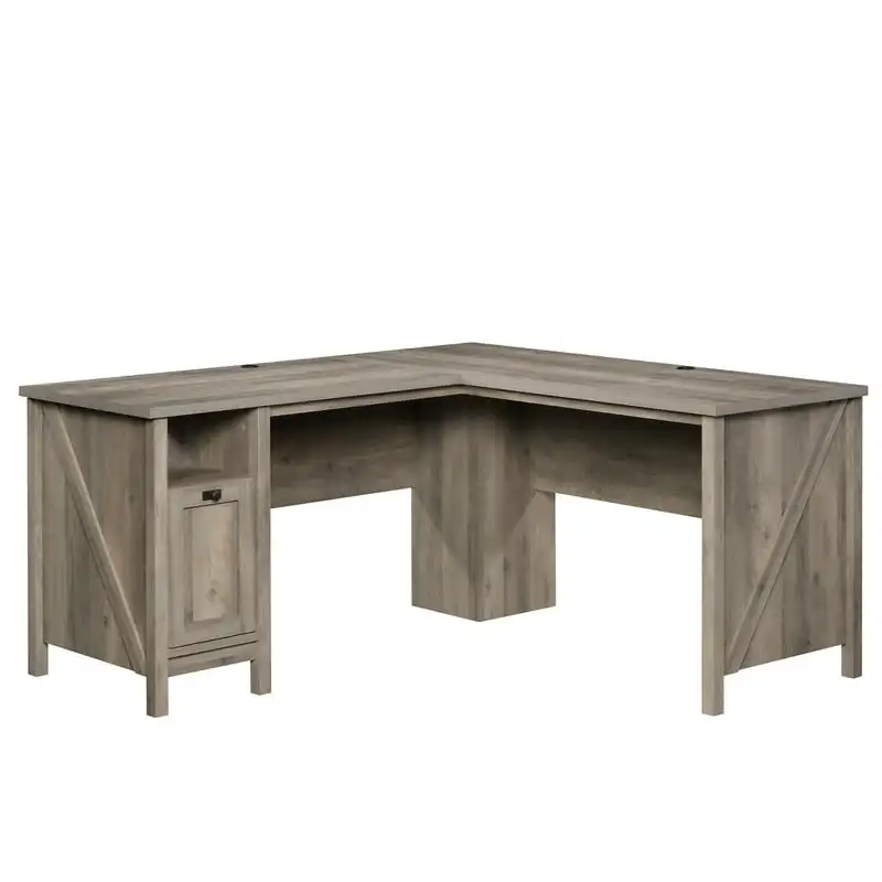 

Gardens Farmhouse L-Desk, Rustic Gray