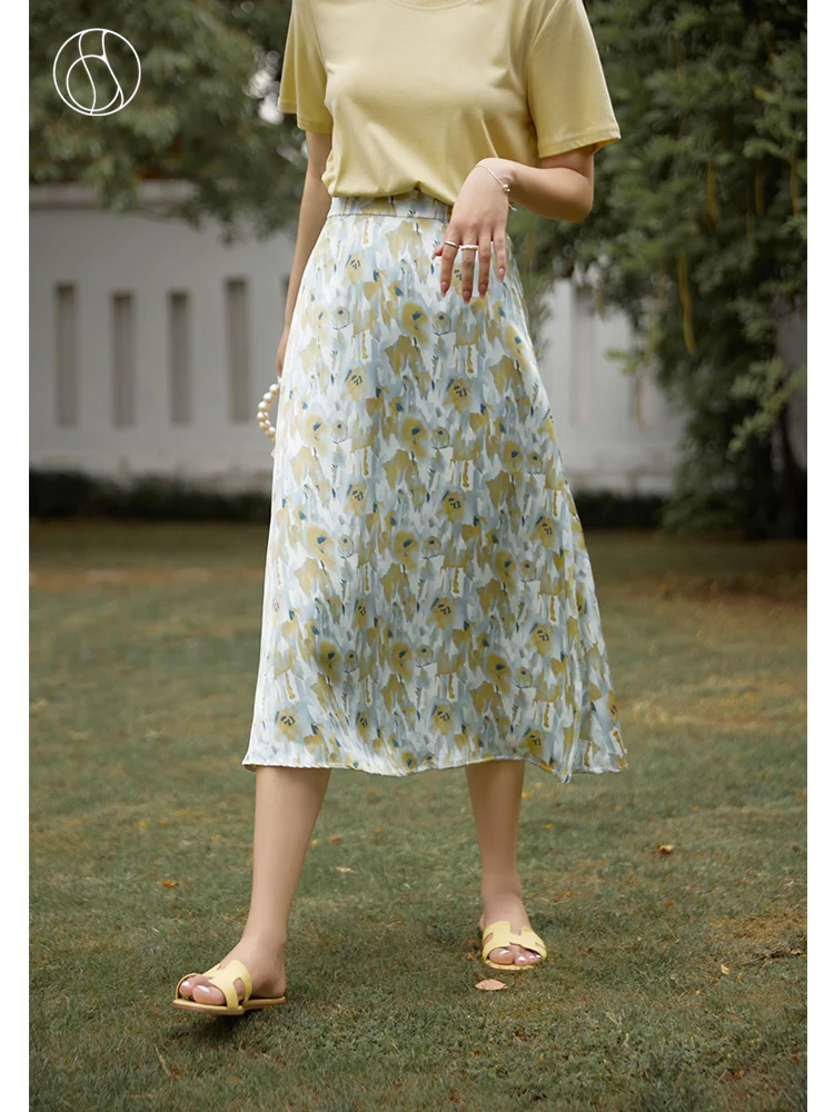 Юбка-трапеция DUSHU Женская Офисная свободная французская тонкая трапециевидная