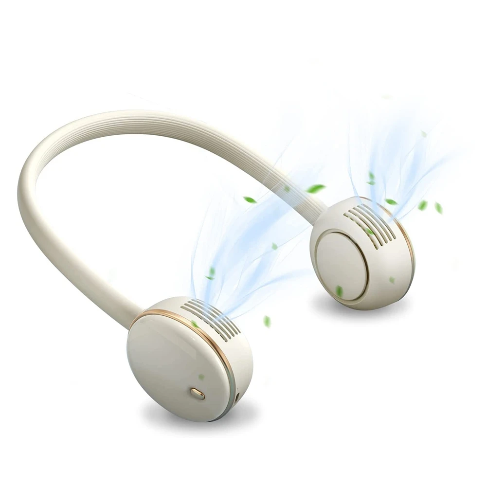 

Портативный шейный вентилятор, беслопастный вентилятор без рук, Портативный Персональный вентилятор на батарейках 4000 мАч, без листьев, пер...