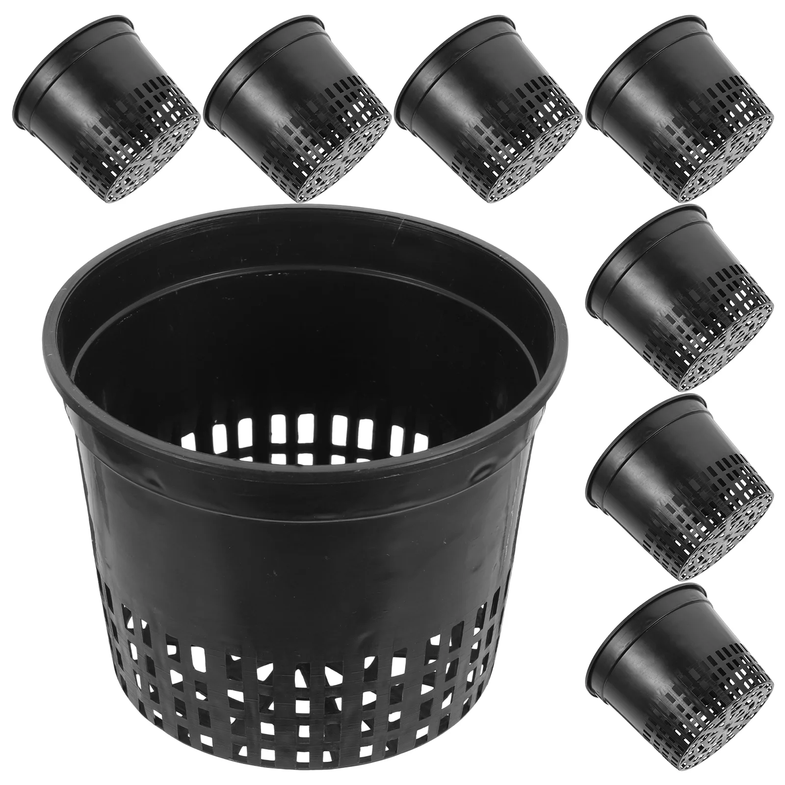 

10 PCS Plastic Go Containers Water Planting Pot Mesh Cultivate Grass Basket