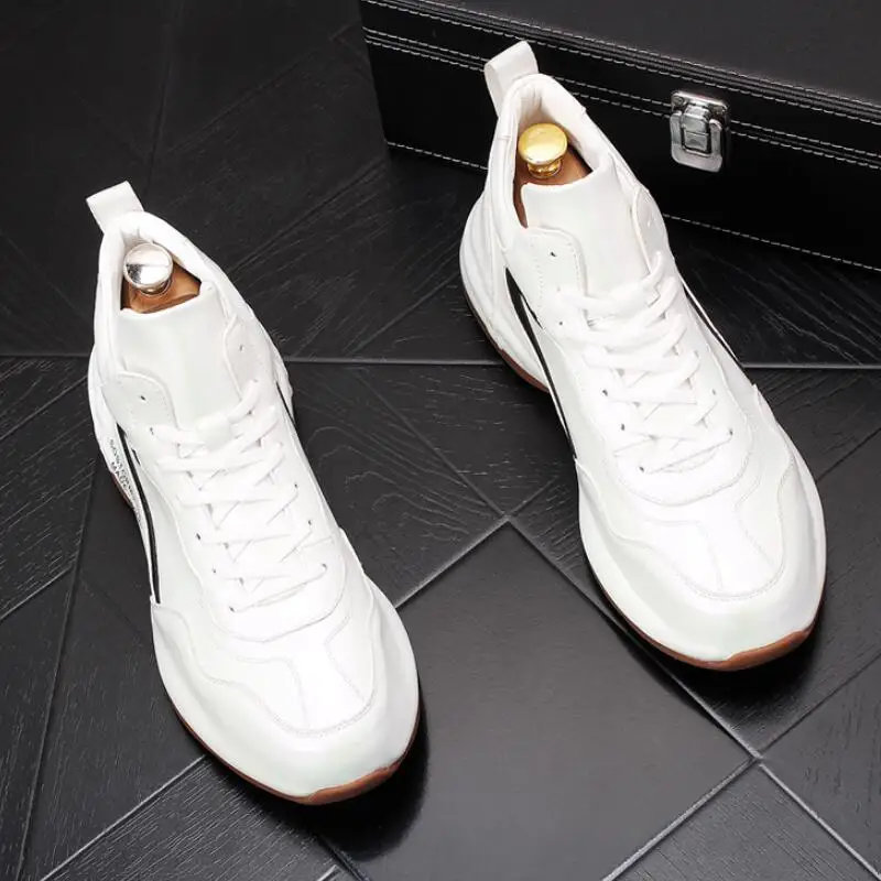 Мужские кожаные полуботинки