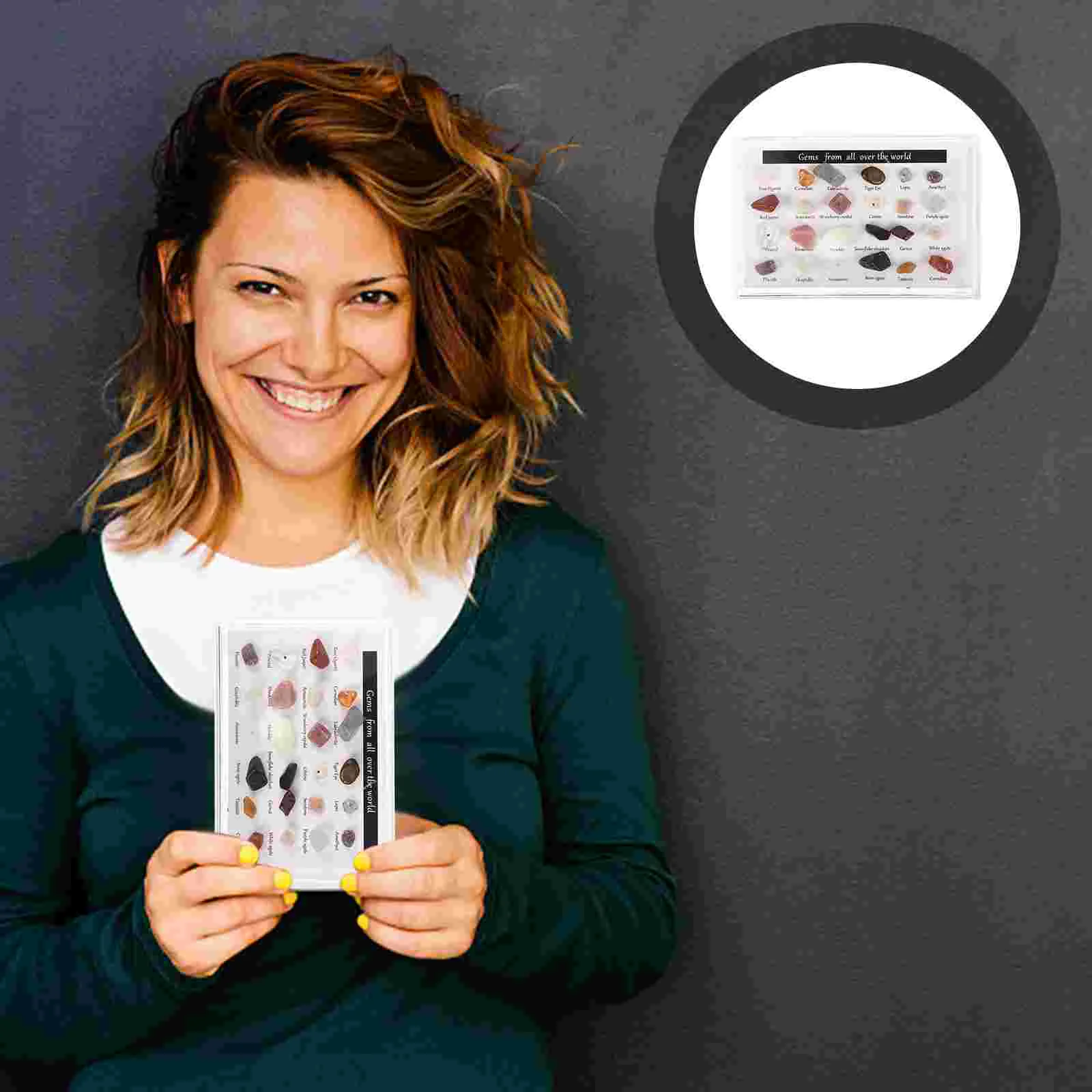 

1 Set of Mineral Stone Decoration Natural Stone Mineral Stone Ornament for Gift